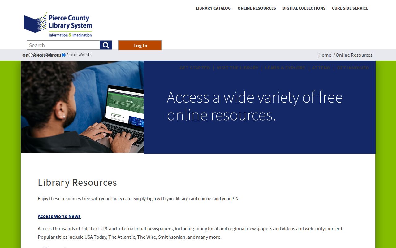 University Place people directories library genealogy databases
