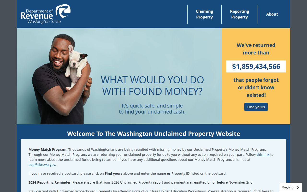 University Place people search through Washington unclaimed property